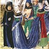 Fashionable wedding procession (15th century)