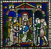 Canterbury Cathedral: Adoration of the Magi and  the shepherds, 13th century
