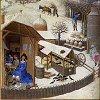 February. Trs Riches Heures du Duc de Berry (c.1412)