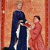 Thomas Hoccleve presenting a book to Henry V